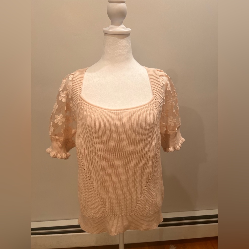 Industry short sleeve Sweater | XL | Blush Pink